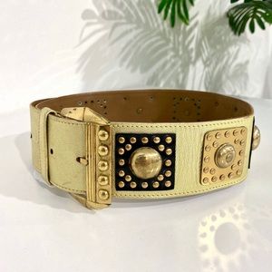 Authentic Vintage Gianni Versace Gold Studded Belt